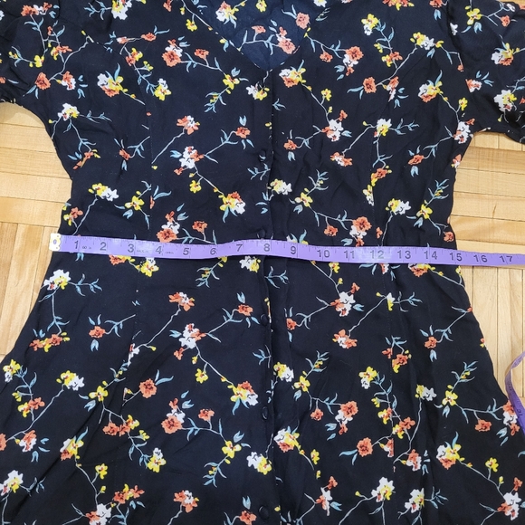 Design Lab Button Down Floral Dress - Picture 10 of 11